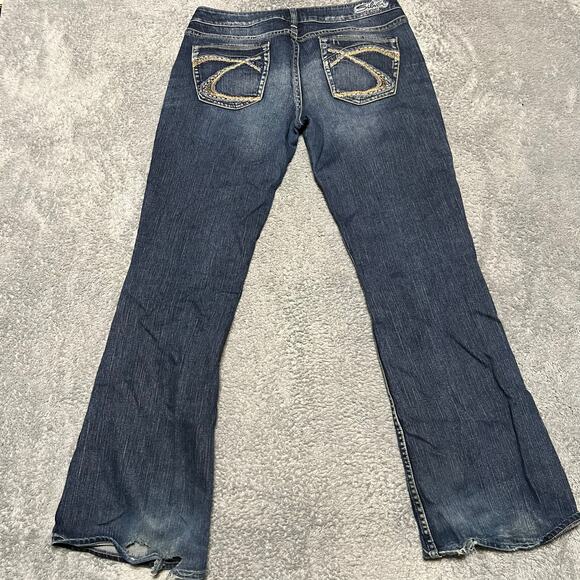 Silver Jeans Co. Denim - Silver Jeans Womens 33 x33 (35x32.5) Eden Bootcut Contrast Stitching